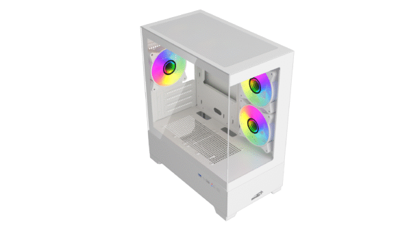 Gabinete Sentey H30 White + 5 Fan ARGB 2