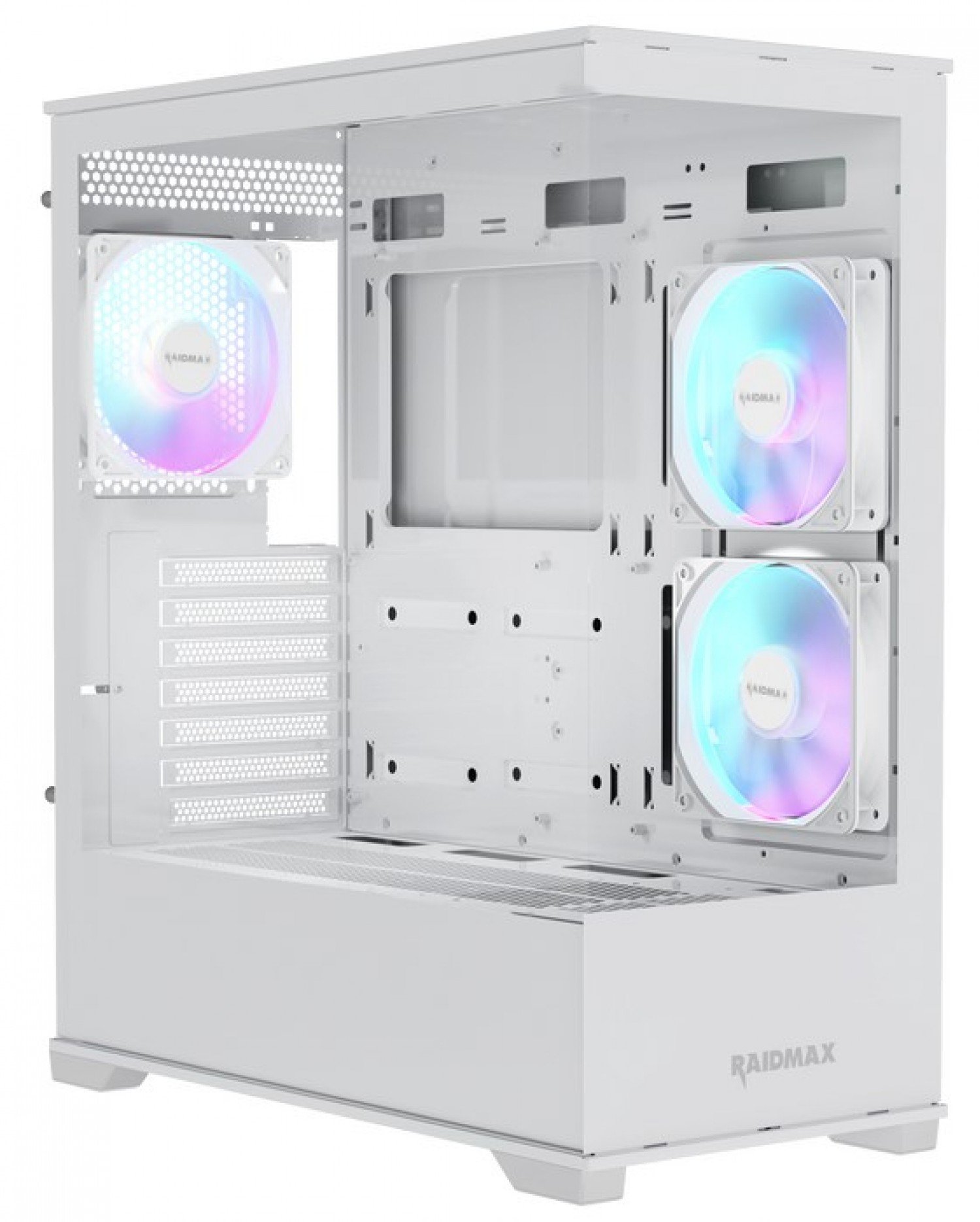 Gabinete Raidmax Infinita i801 Air Fishtank ARGB TG White