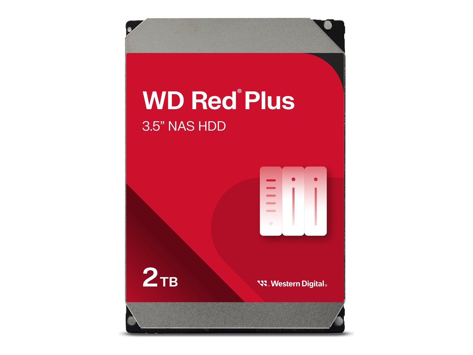 Disco Rígido HDD 2TB Western Digital Red Plus 3.5 SATA 256Mb 5640 RPM
