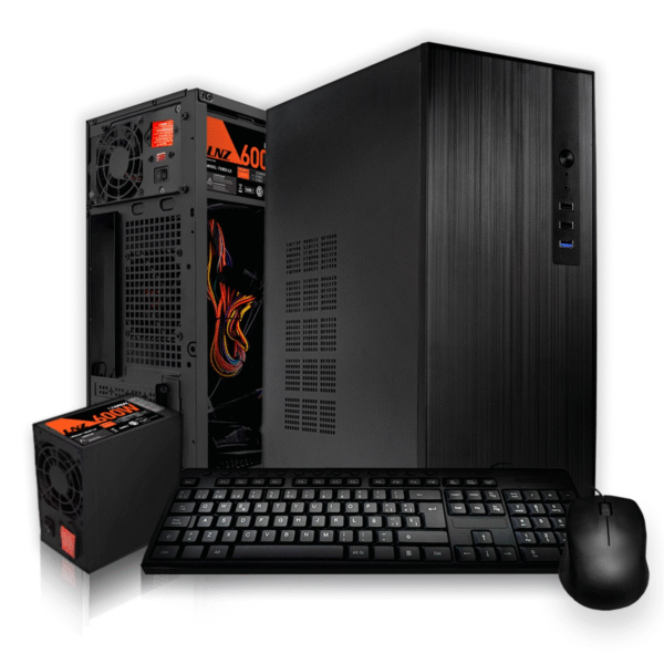 Kit Gabinete Sentey TM40 + Fuente 600w + Teclado + Mouse + Cooler
