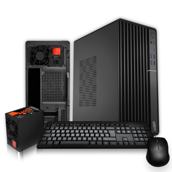 Kit Gabinete Sentey TM50 Mesh + Fuente 600w + Teclado + Mouse + Cooler