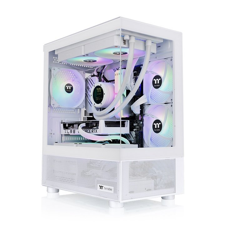 Gabinete TT View 170 Micro Chassis TG x2 Fan ARGB x3 Snow