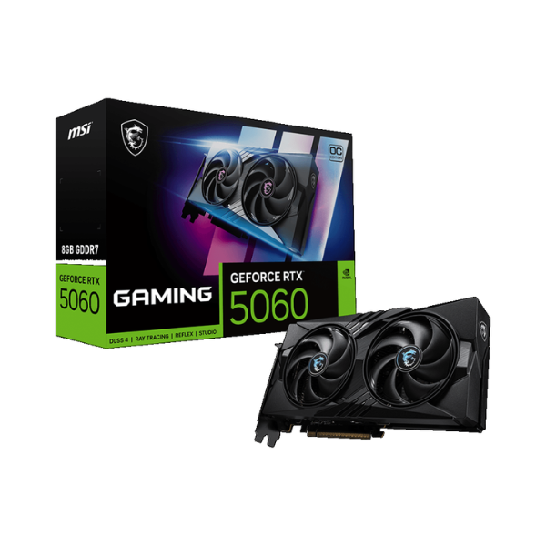 Placa de Video MSI GeForce RTX 5060 8GB GDDR7 Gaming OC