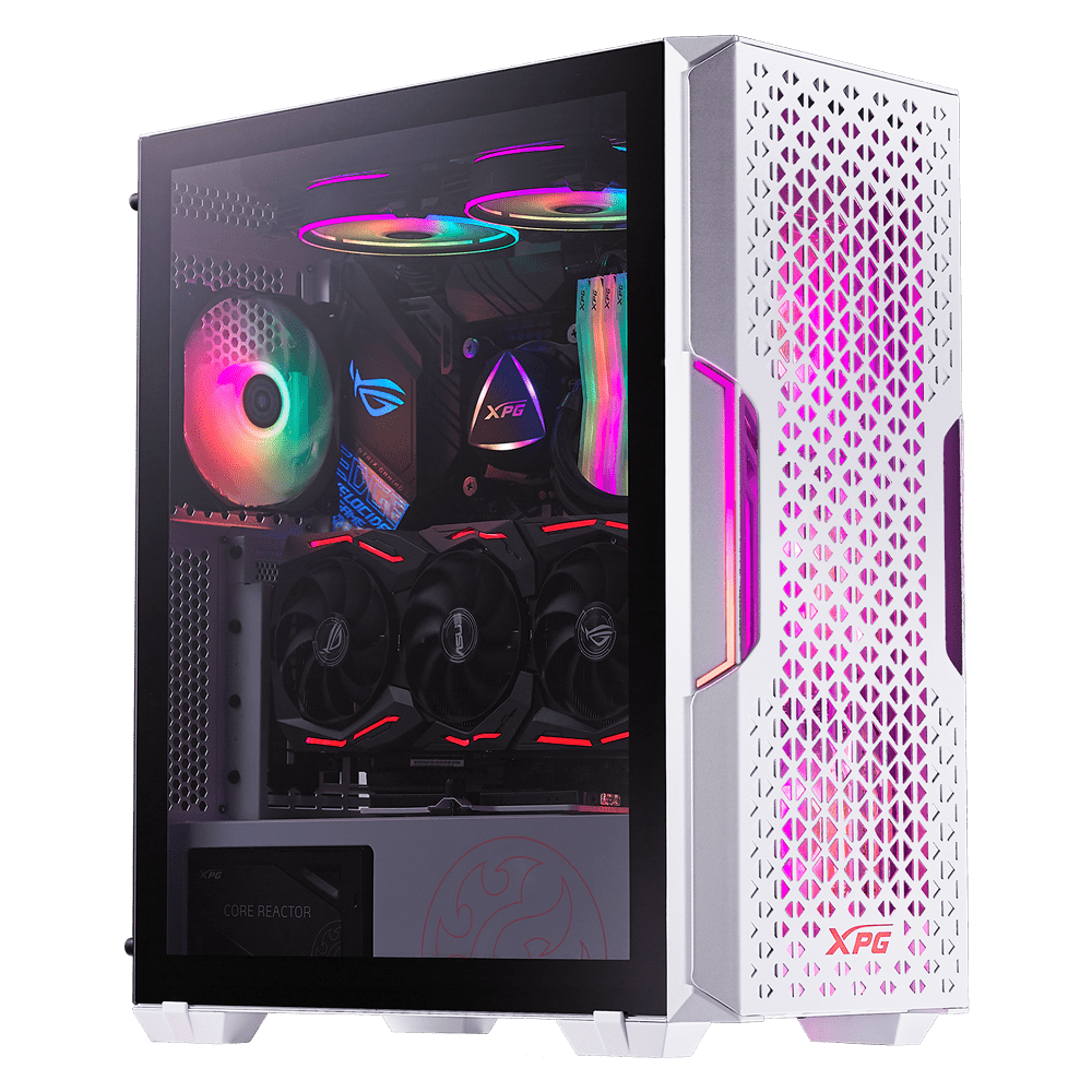 Gabinete Adata XPG Starker Air BTF White + 4 Fan ARGB