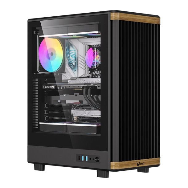 GABINETE FORMULA V TIMBERLINE T1 BLACK + 4 FAN FRGB