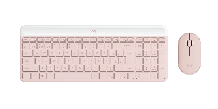 TECLADO Y MOUSE LOGITECH INALÁMBRICO MK470 ROSE