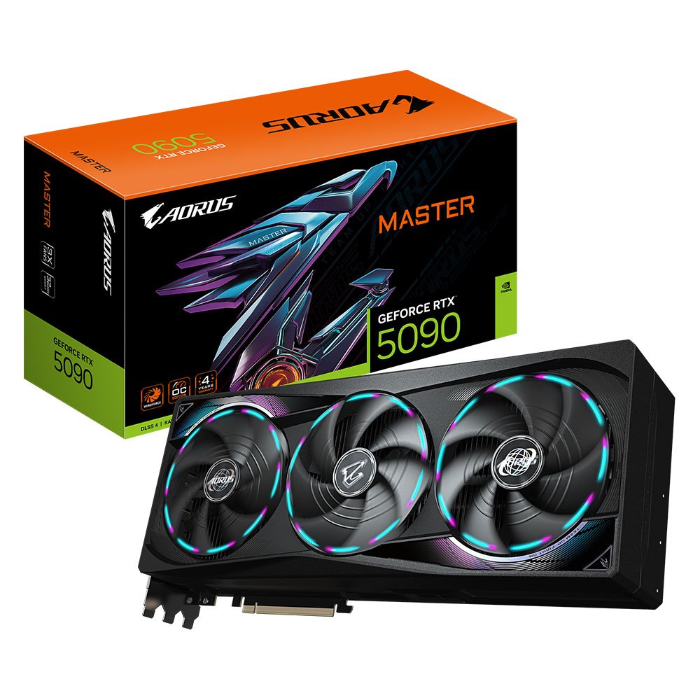 Placa de Video Gigabyte GeForce RTX 5090 32GB GDDR7 Aorus Master