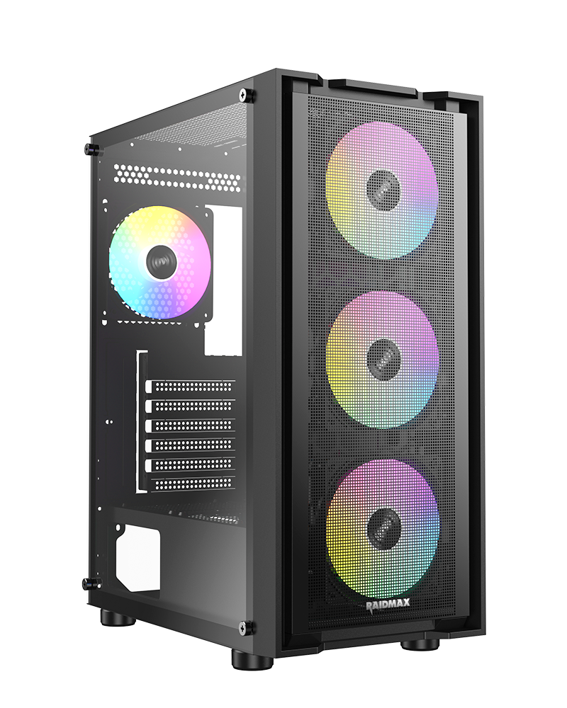 Gabinete Raidmax Vector V216 Black 4 Fan RGB