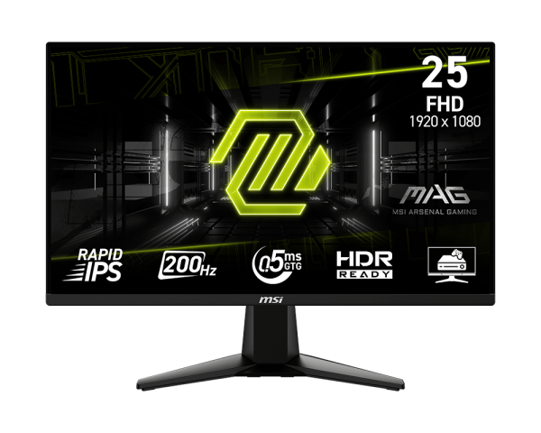Monitor Gamer MSI 25 200Hz 0.5ms IPS MAG 255F E20