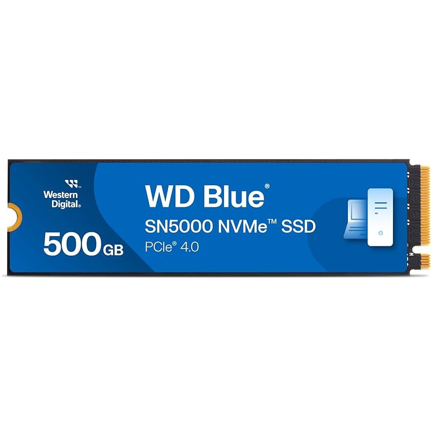 Disco SSD NVMe 500GB WD Blue SN5000 PCIe Gen4