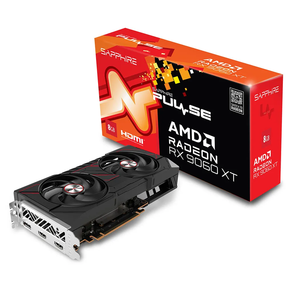 PLACA DE VIDEO SAPPHIRE RADEON RX 9060 XT 8GB GDDR6 PULSE OC