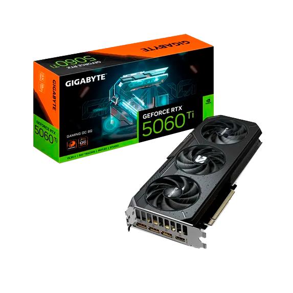 Placa de Video Gigabyte GeForce RTX 5060 Ti 8GB GDDR7 Gaming OC