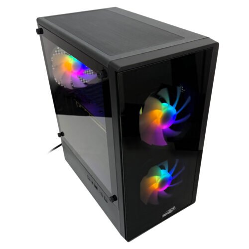 Gabinete Sentey T5 Glass + 3 Fan ARGB