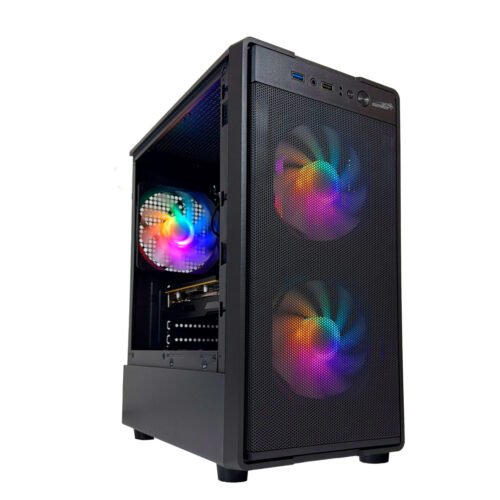 Gabinete Sentey M12 Mesh Black + 3 Fan ARGB