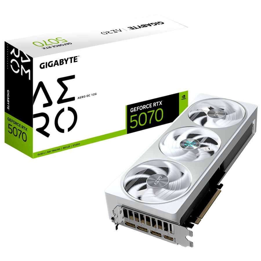PLACA DE VIDEO GIGABYTE GEFORCE RTX 5070 12GB GDDR7 AERO OC