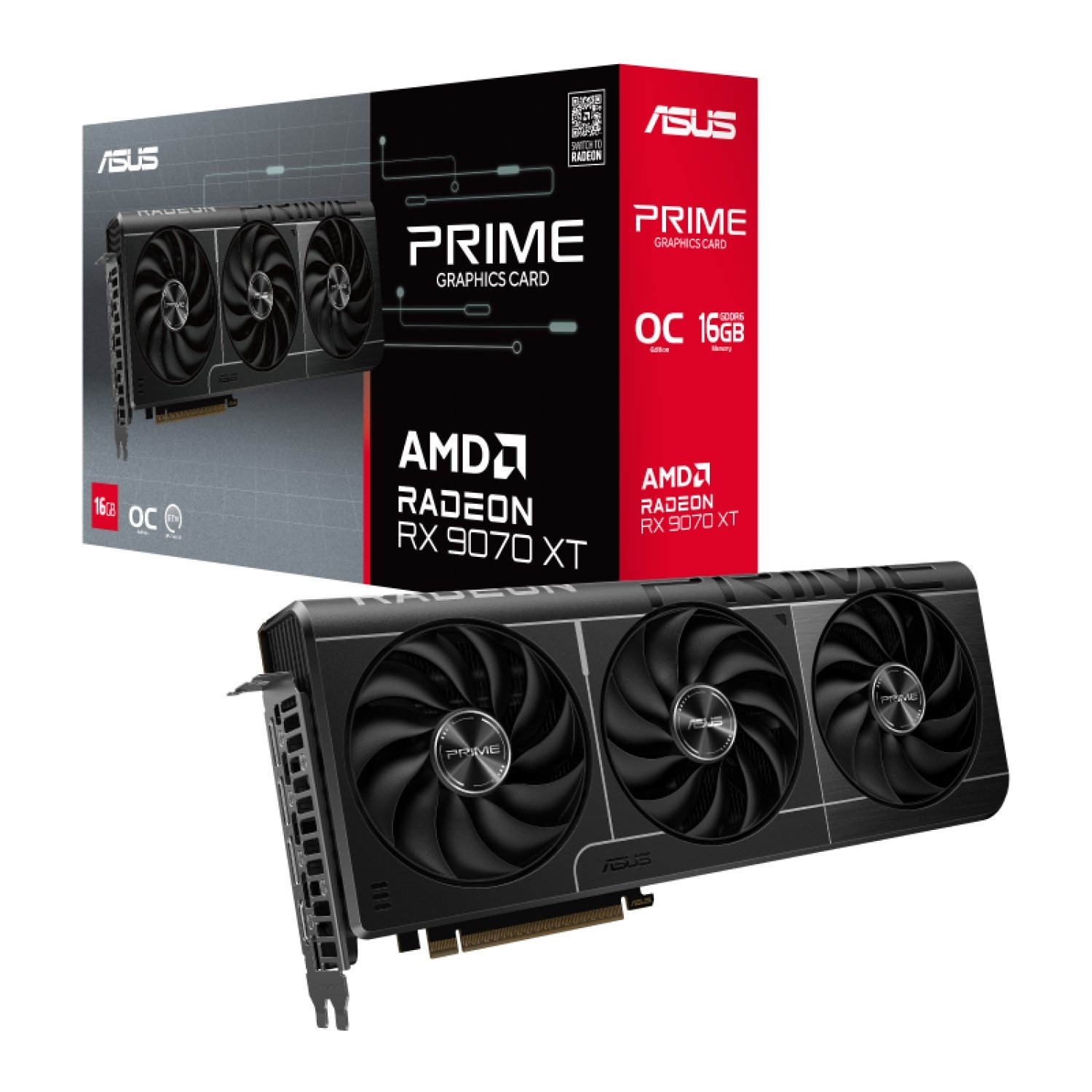 PLACA DE VIDEO ASUS RADEON RX 9070 XT 16GB GDDR6 PRIME OC