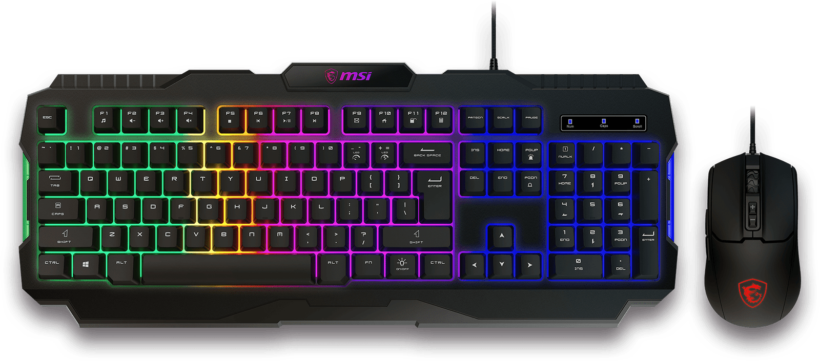 Combo Mouse Teclado MSI FORGE GK100