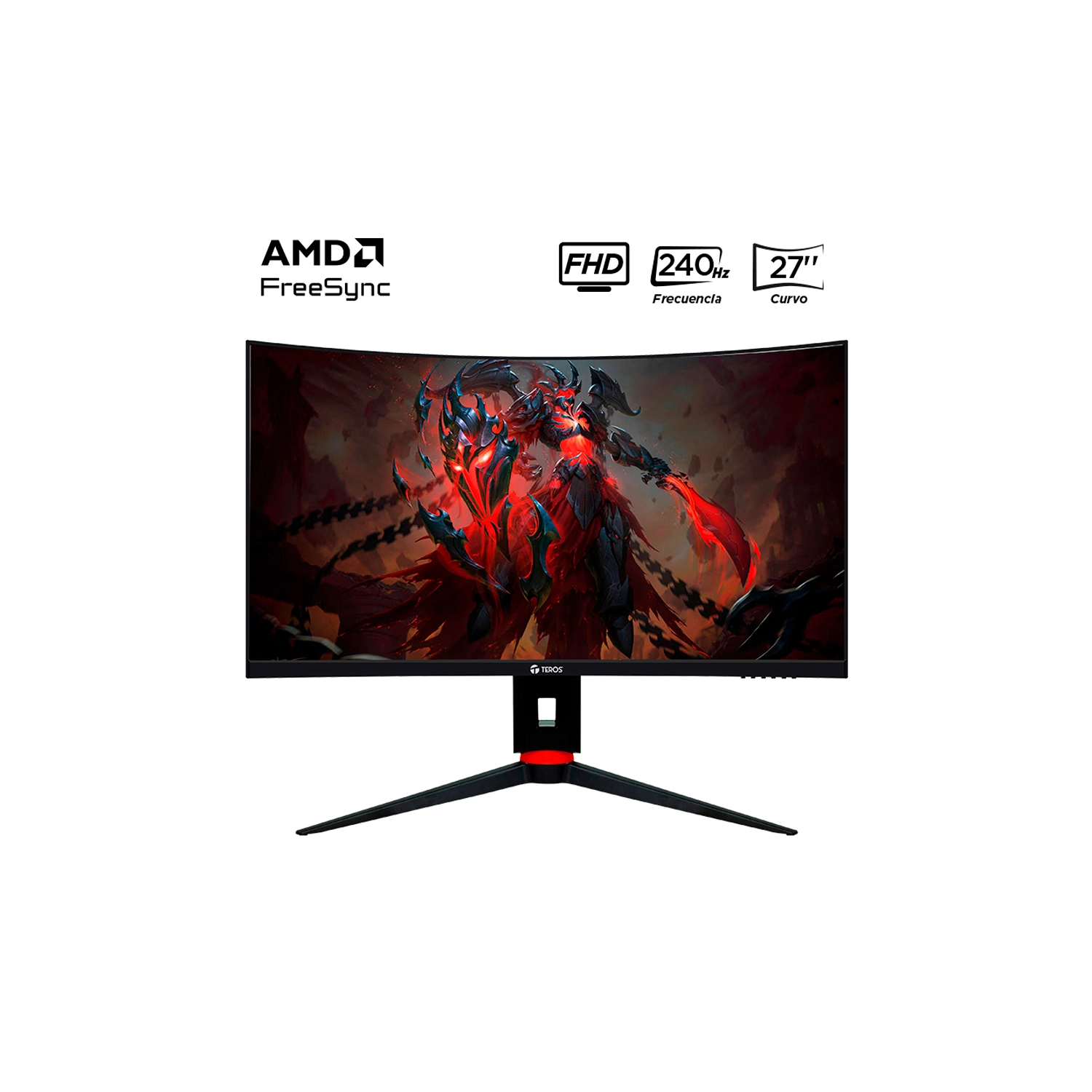 Monitor Teros Gaming 27 240Hz 1ms Curvo VA FHD TE-2764G