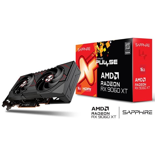 PLACA DE VIDEO SAPPHIRE RADEON RX 9060 XT 16GB GDDR6 PULSE OC