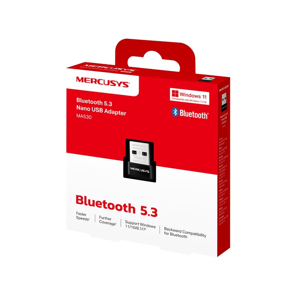 Adaptador Bluetooth Mercusys MA530 BT 5.3 USB Nano