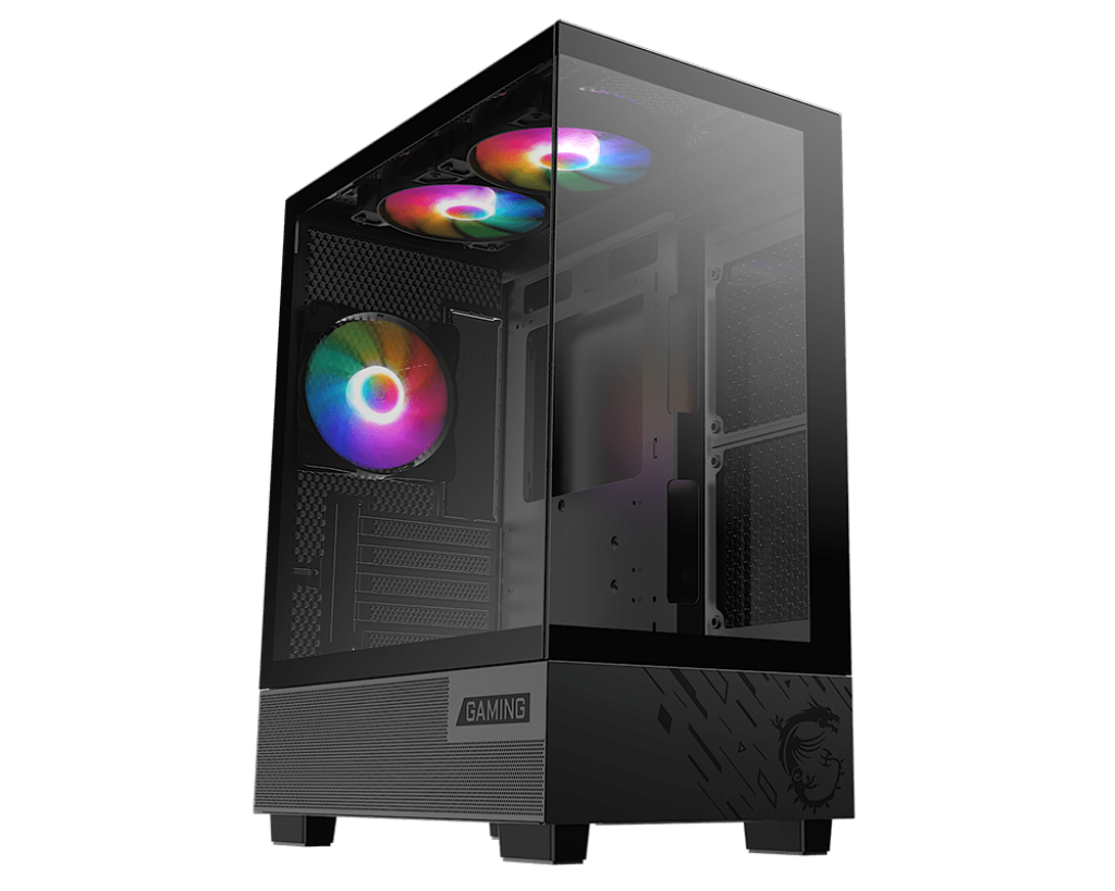 Gabinete MSI PAG PANO M110A Mid-Tower TG x2 RGB Fan x3 Black