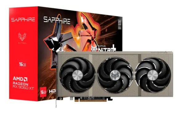 Placa de Video Sapphire Radeon RX 9060 XT 16GB GDDR6 Nitro+