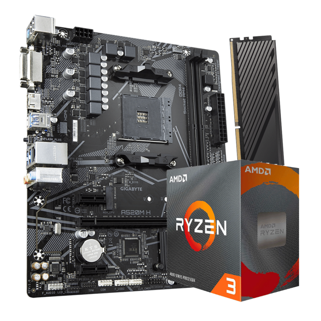 Combo AMD Ryzen 3 5300G + A620 + 16GB RAM