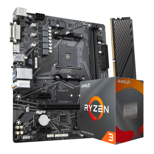 Combo AMD Ryzen 3 5300G + A620 + 16GB RAM