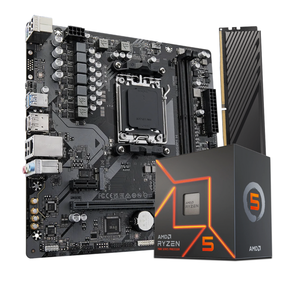 Combo AMD Ryzen 5 7600 + B650 + 32GB RAM