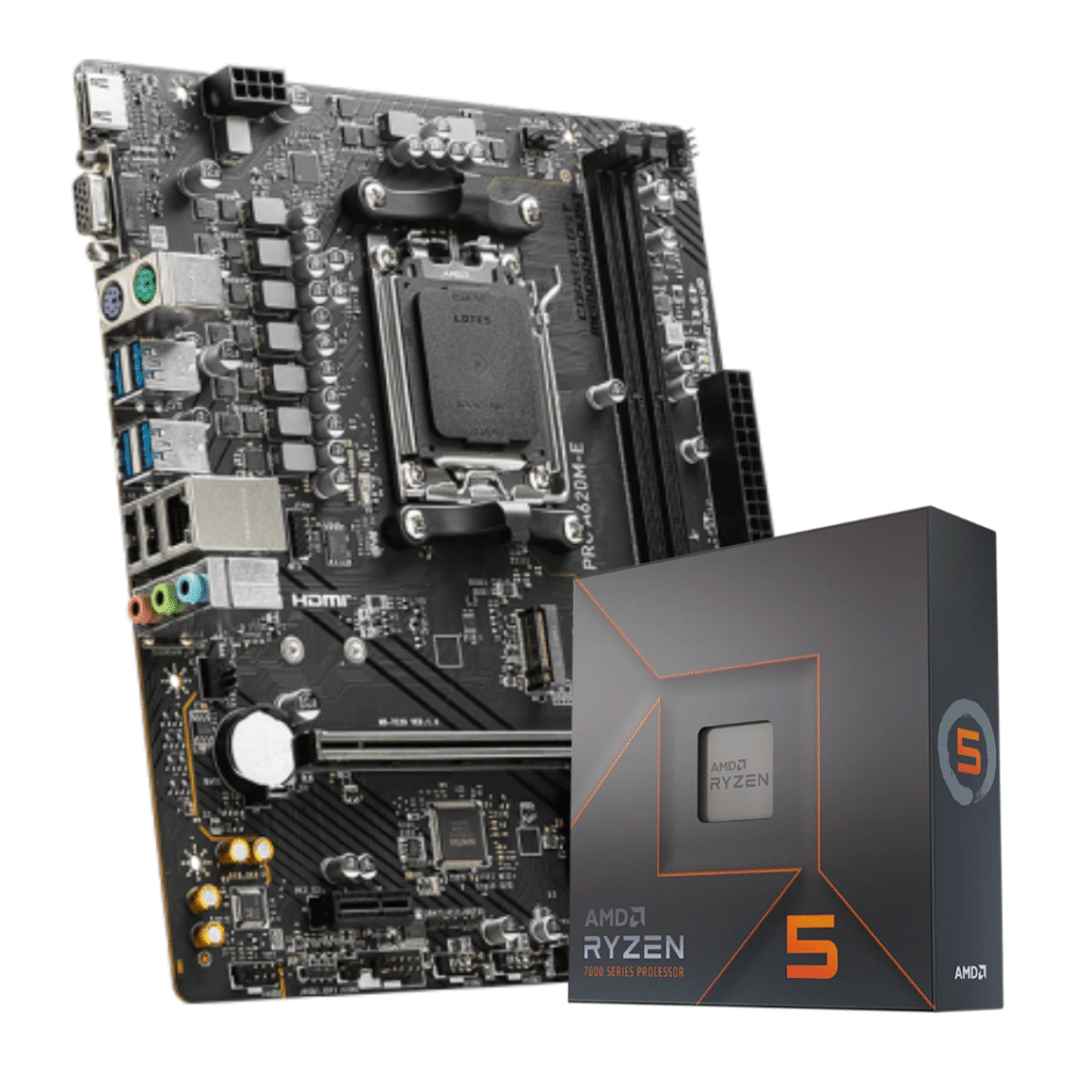Combo AMD Ryzen 5 7600X + A620
