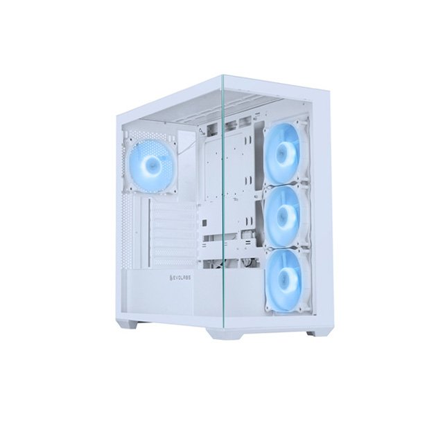 Gabinete Evolabs Progression White 4 Fan ARGB