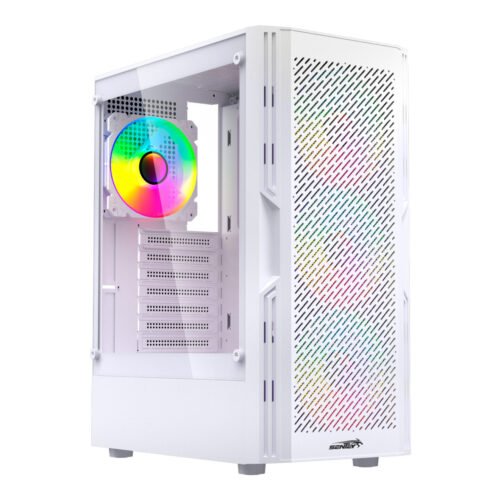 Gabinete Sentey Hunter Mesh White 4 Fan ARGB