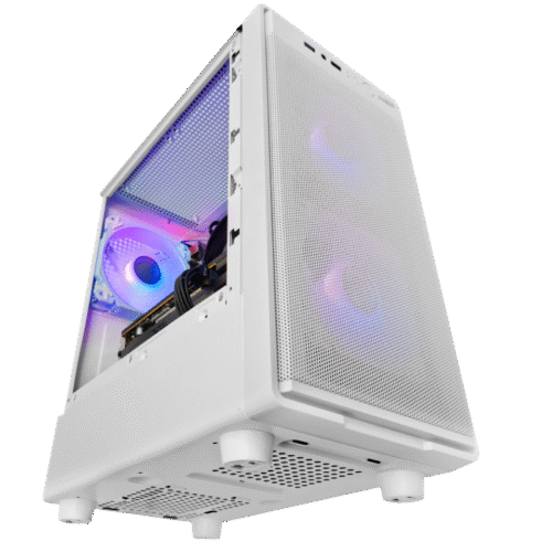 Gabinete Sentey Coyote M12 Mesh White 3 Fan ARGB