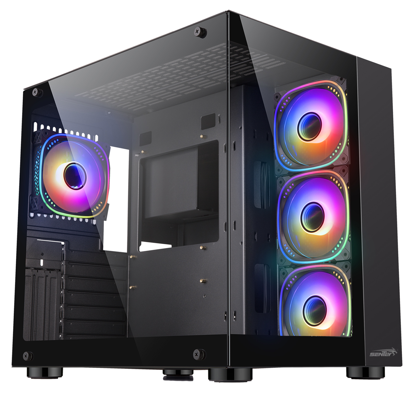 GABINETE SENTEY STRIKER PWM BLACK 4 FAN ARGB