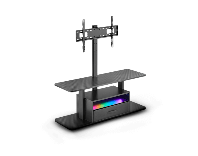 Rack Mesa TV Gaming Redragon Tectonic RDRK2003G - Terminación Carbono - RGB