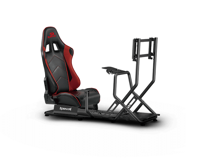 ESTRUCTURA SIMULADOR CARRERAS REDRAGON VORTEX CON BUTACA AJUSTABLE