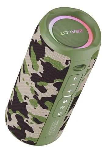 Parlante Portatil Zealot S49 Pro 20W 3.6A Camouflage