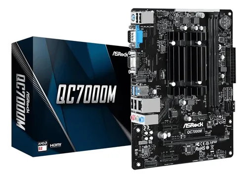 Mother Asrock QC7000M con CPU AMD Quad Core Integrado