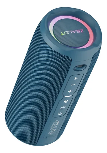 Parlante Portatil Zealot S49 Pro 20W 3.6A Cyan