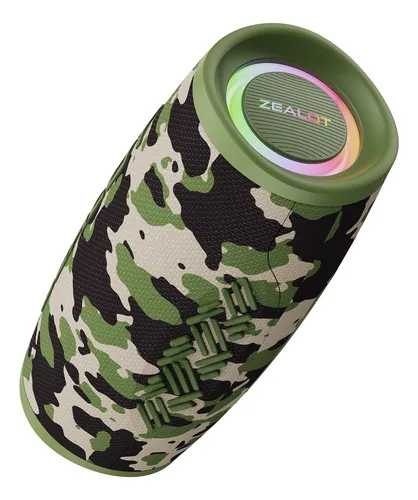 Parlante Portatil Zealot S56 40W 7.2A Camouflage