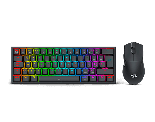 Kit 2 en 1 Redragon S143 Black - Fizz Pro K617RGB SP + King M724