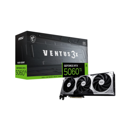 Placa de Video MSI GeForce RTX 5060 Ti 16GB GDDR7 Ventus 3X OC