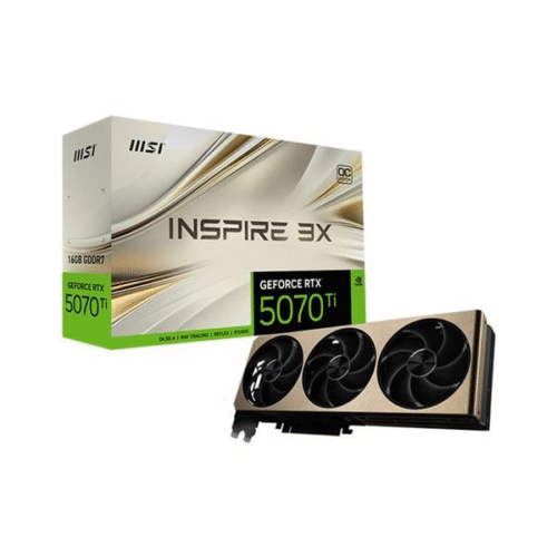 Placa de Video MSI GeForce RTX 5070 Ti 16GB GDDR7 Inspire 3X OC