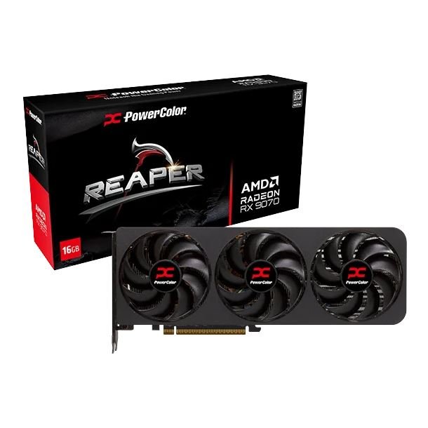 Placa de Video Power Color Radeon RX 9070 16GB GDDR6 Reaper