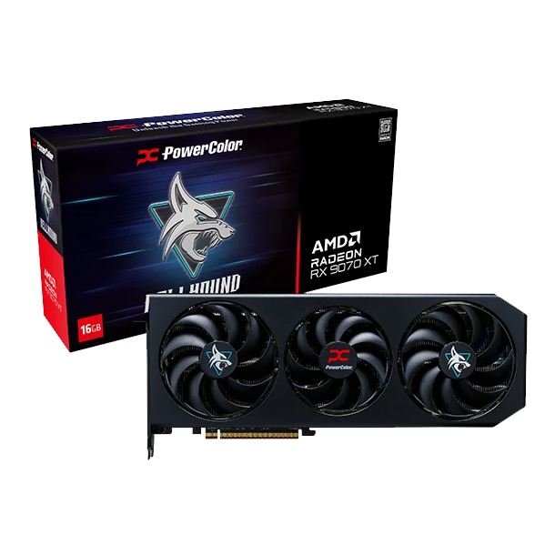 Placa de Video Power Color Radeon RX 9070 16GB GDDR6 Hellhound