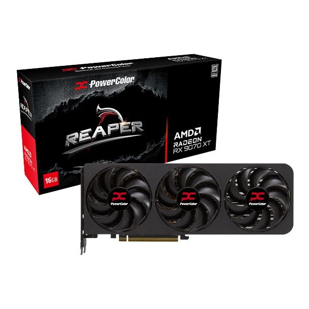 Placa de Video Power Color Radeon RX 9070 XT 16GB GDDR6 Reaper