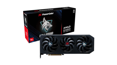 Placa de Video Power Color Radeon RX 9070 16GB GDDR6 Hellhound