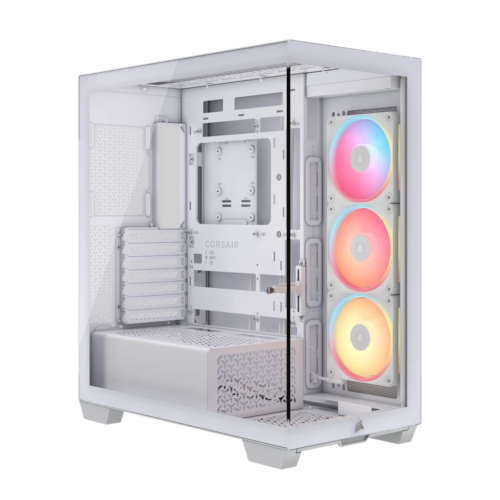 Gabinete Corsair 3500X LX-R RGB iCUE Mid-Tower TG White