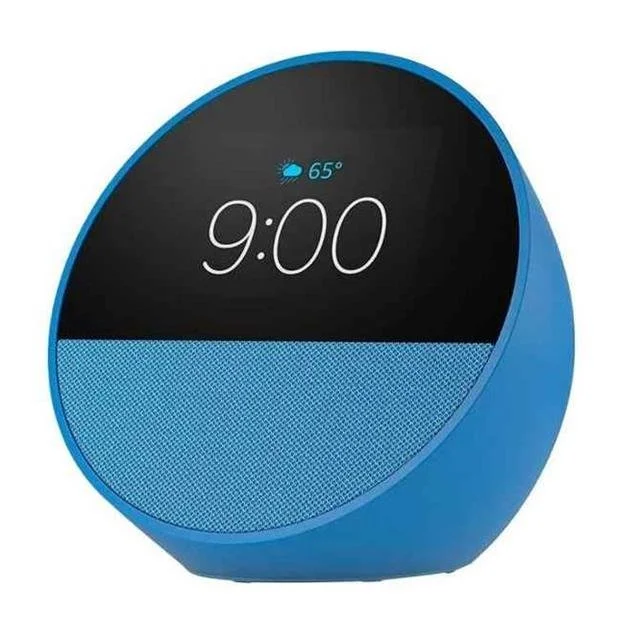 ASISTENTE AMAZON ECHO SPOT AZUL RELOJ WIFI BT