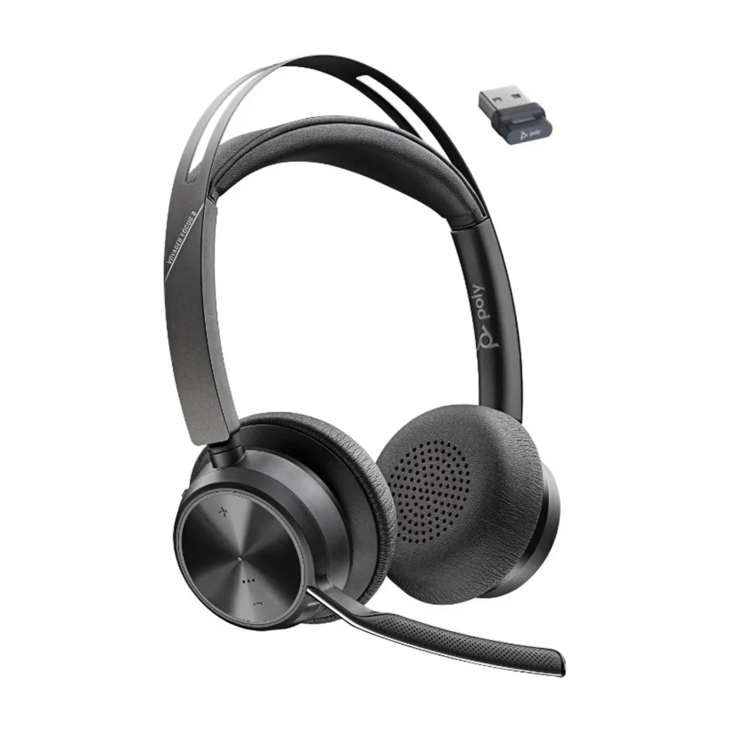 Auricular Poly Voyager Focus 2 Teams USB-C USB-A